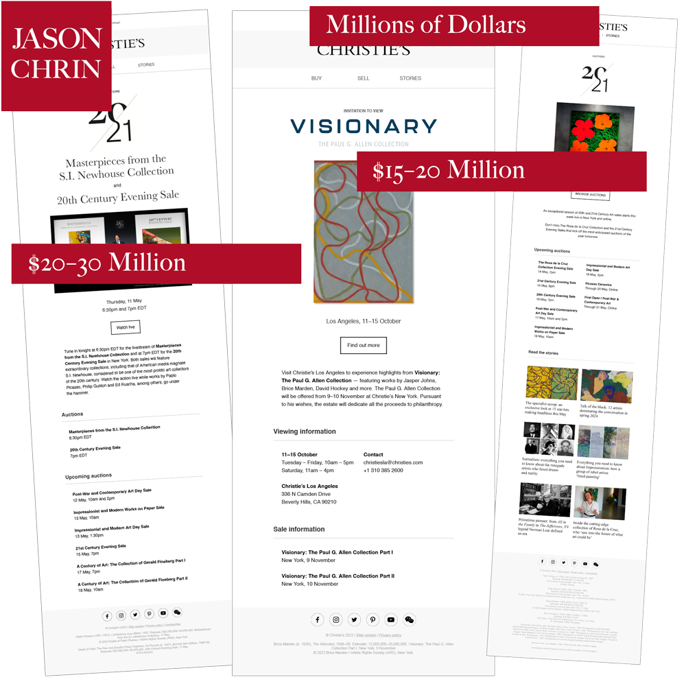 Millions of Dollars - Jason Chrin Portfolio